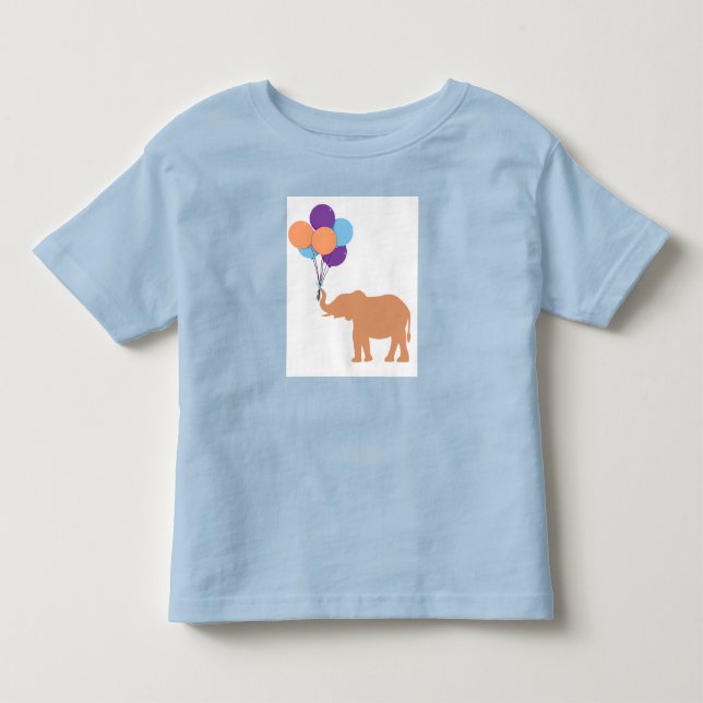 Camiseta Infantil Elefante Balão (Frente)