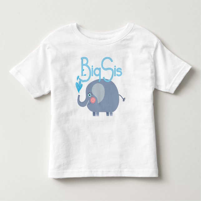 Camiseta Infantil Elefante Big Sis (Frente)
