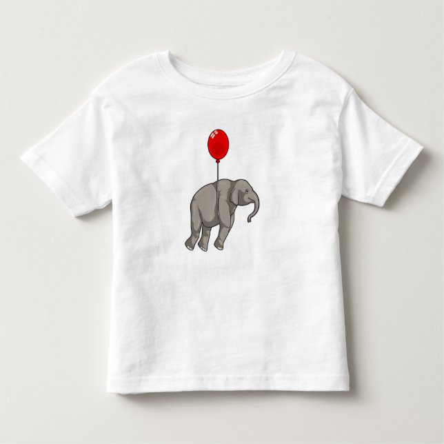 Camiseta Infantil Elefante com balão (Frente)