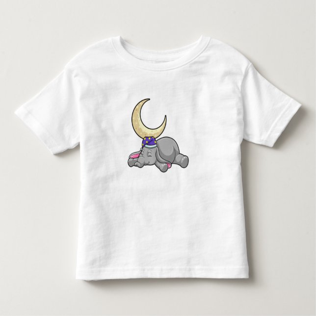 Camiseta Infantil Elefante com Lua (Frente)