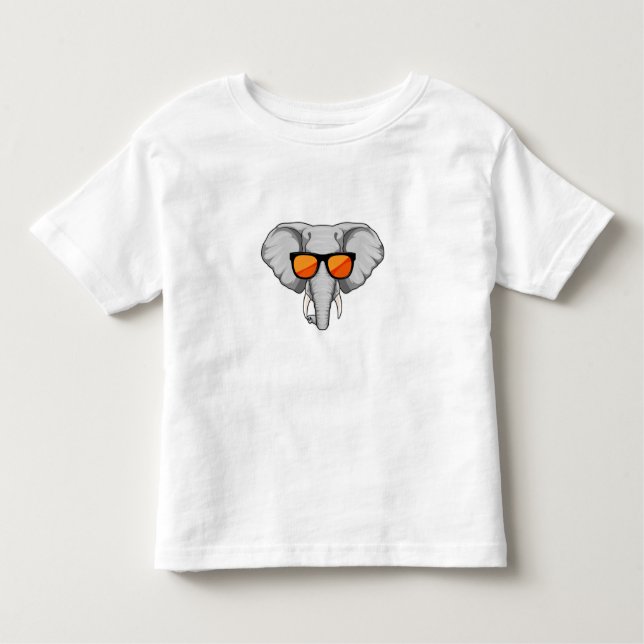Camiseta Infantil Elefante com óculos de sol (Frente)