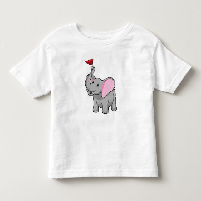 Camiseta Infantil Elefante com Sinalizador (Frente)