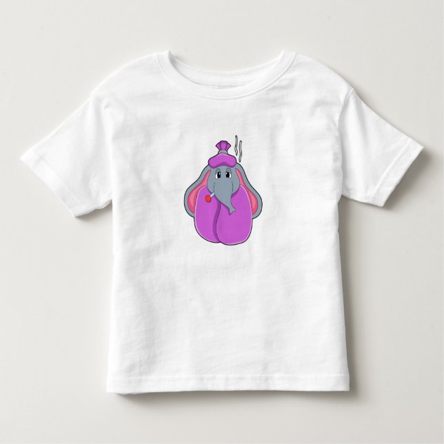 Camiseta Infantil Elefante com termômetro de febre (Frente)