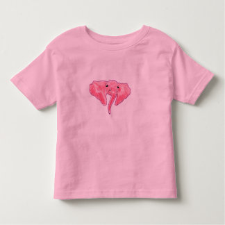Camiseta Infantil Elefante cor-de-rosa