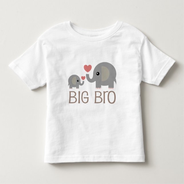 Camiseta Infantil Elefante de Ideia do Big Brother Gift (Frente)