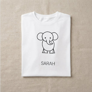 Camiseta Infantil Elefante Fofo
