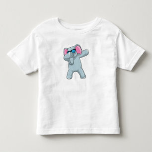 Camiseta Infantil Elefante no laboratório de dança de salto