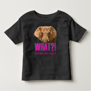 Camiseta Infantil Elefante, O Que Acabou De Dizer?