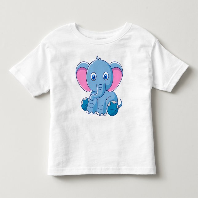 Camiseta Infantil Elefante para Bebê (Frente)
