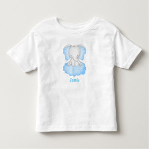 Camiseta Infantil Elefante para Bebês Personalizado