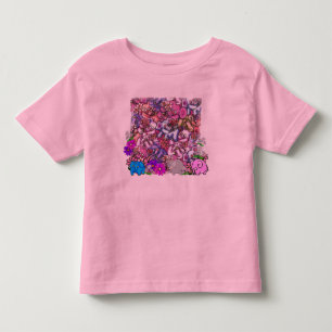 Camiseta Infantil Elefantes em meu t-shirt do jardim