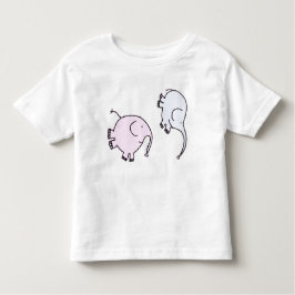 Camiseta Infantil Elefantes Felizes e Bonitos