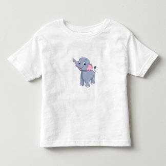 Camiseta Infantil Elegante Elefante de Desenho Animado – Elefante En