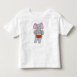 Camiseta Infantil Elephant at Music with Drum