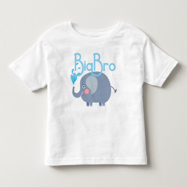 Camiseta Infantil Elephant Big Bro (Frente)