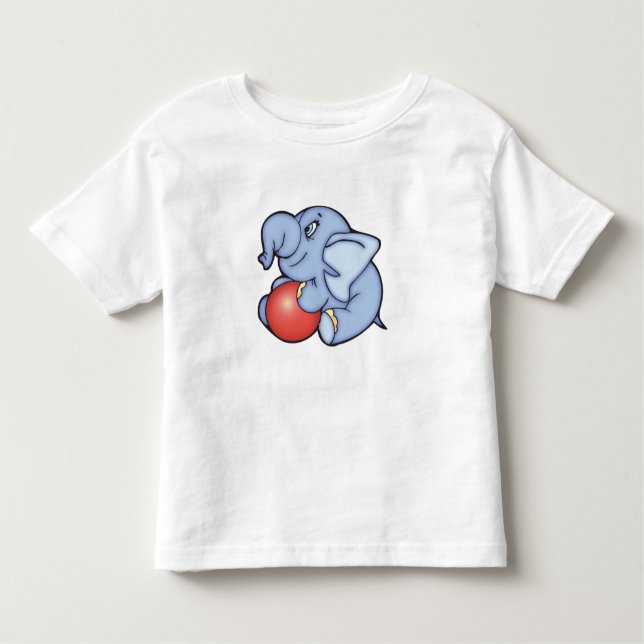 Camiseta Infantil Elephant Toy Blue w/Ball (Frente)