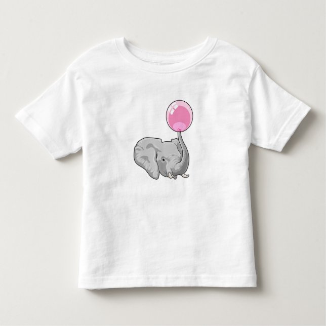 Camiseta Infantil Elephant with Balloon (Frente)