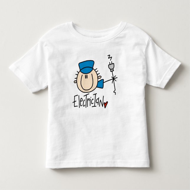 Camiseta Infantil Eletricista (Frente)