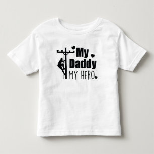 Camiseta Infantil Eletricista Meu Pai Meu Herói