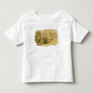 Camiseta Infantil Elevação dianteira do grande templo de Aboo Simb