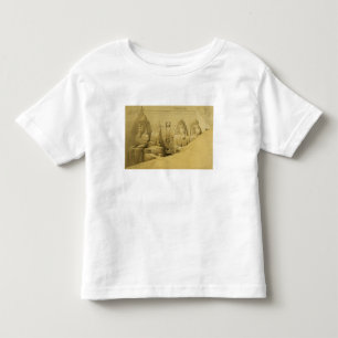 Camiseta Infantil Elevação dianteira do grande templo de Aboo Simb