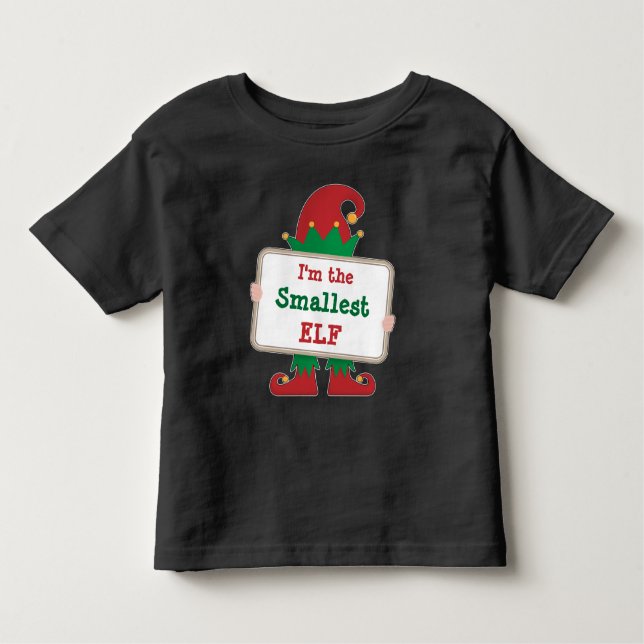 Camiseta Infantil Elf Menor | T-Shirt Personalizado Do Elf De Natal (Frente)