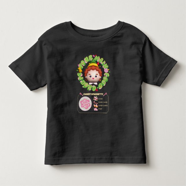 Camiseta Infantil Elf the Movie | Four Main Food Groups (Frente)