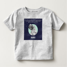 Camiseta Infantil Elizabeth Warren - quem o governo trabalha para