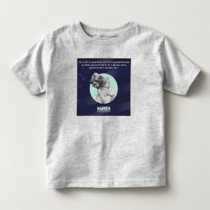 Camiseta Infantil Elizabeth Warren - quem o governo trabalha para