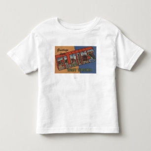 Camiseta Infantil Elkins, West Virginia - grandes cenas da letra