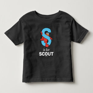 Camiseta Infantil Elmo Alfabeto S Azul