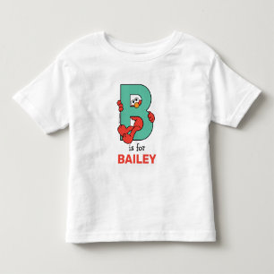 Camiseta Infantil Elmo Alphabet B Teto