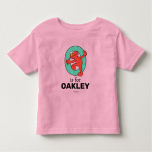 Camiseta Infantil Elmo Alphabet   O Teal