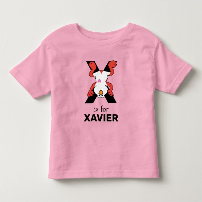 Camiseta Infantil Elmo Alphabet | X Xray (Frente)