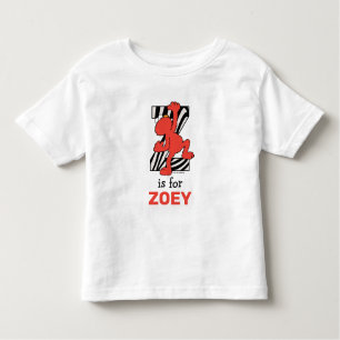 Camiseta Infantil Elmo Alphabet   Z Zebra