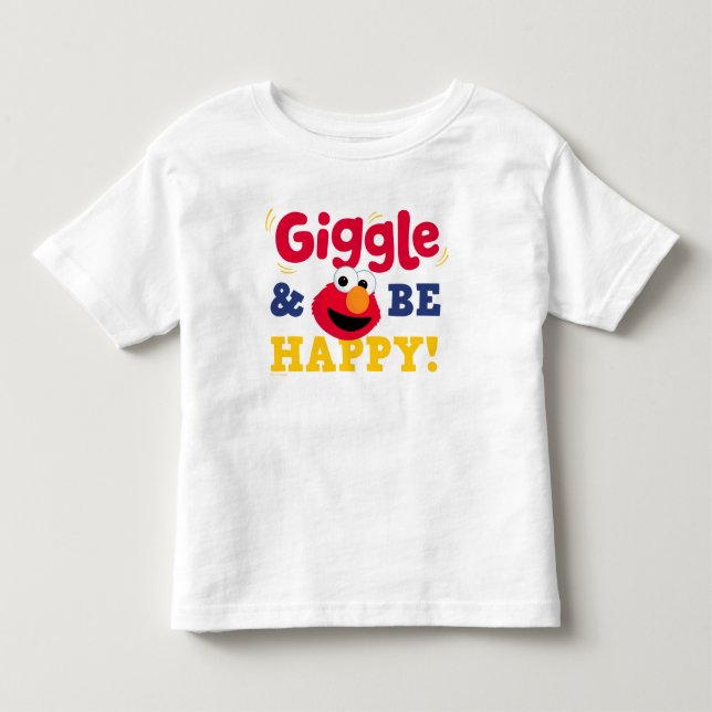Camiseta Infantil Elmo Ri e Fica Feliz (Frente)