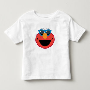 Camiseta Infantil Elmo  Rosto Sorridente com Óculos de Sol