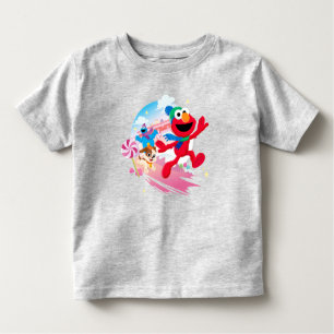 Camiseta Infantil Elmo, Tango & Cookie Monster   Melhor Natal Nunca