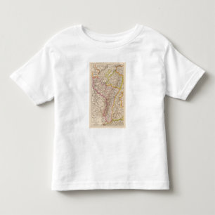 Camiseta Infantil ElsassLothringen, mapa do atlas de Bayerische