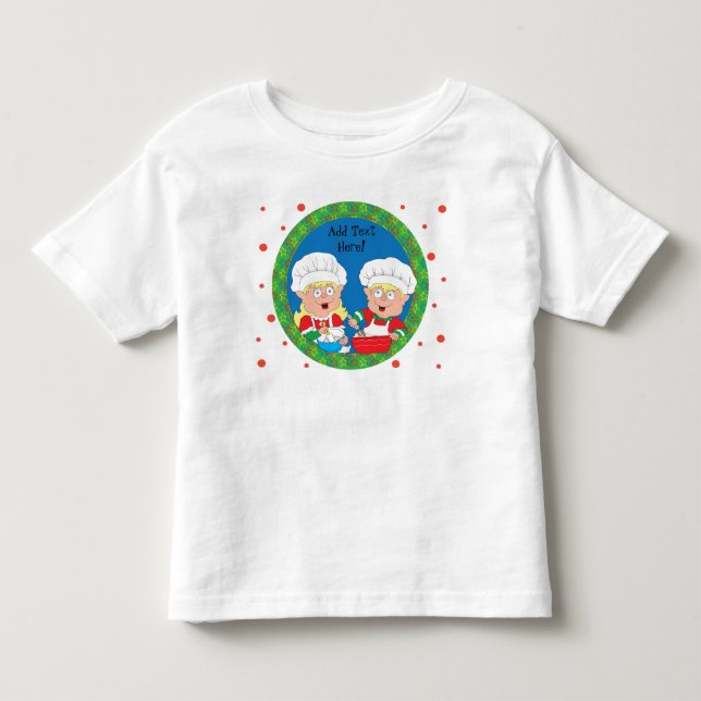 Camiseta Infantil Elves de Natal Assando (Frente)