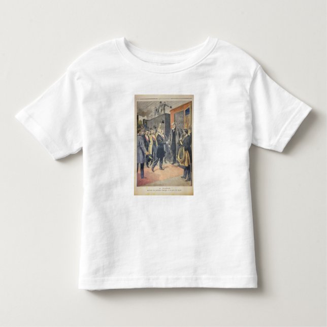 Camiseta Infantil Em Paris: a chegada do presidente Kruger (Frente)