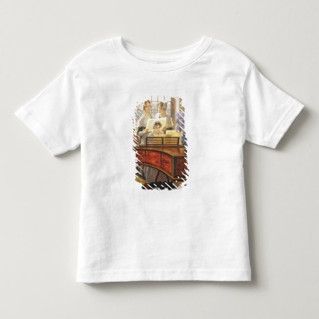 Camiseta Infantil Em torno do piano (Frente)