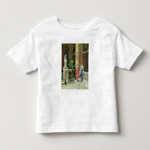 Camiseta Infantil Em um pátio em Pompeia, 1878