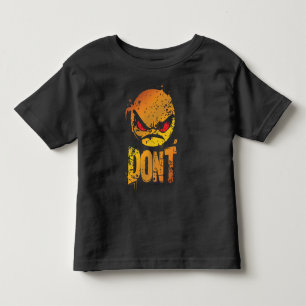 Camiseta Infantil Emoji Bravo com Raiva com texto 'NÃO'