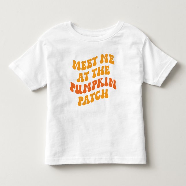 Camiseta Infantil Encontre-Me No Pumpkin Patch (Frente)