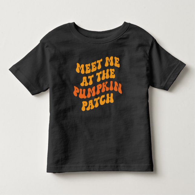 Camiseta Infantil Encontre-Me No Pumpkin Patch (Frente)