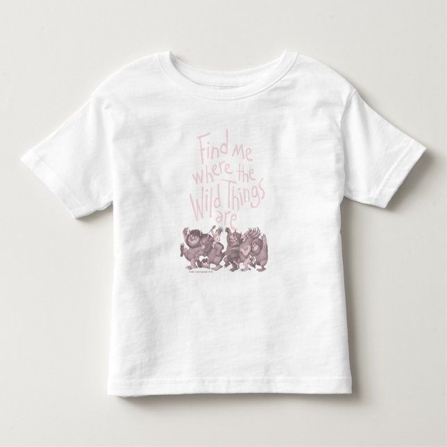 Camiseta Infantil Encontre-me onde estão as coisas selvagens (Frente)