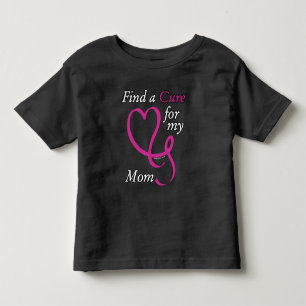 Camiseta Infantil Encontre um Cancer de Cura/Coração/Mãe...