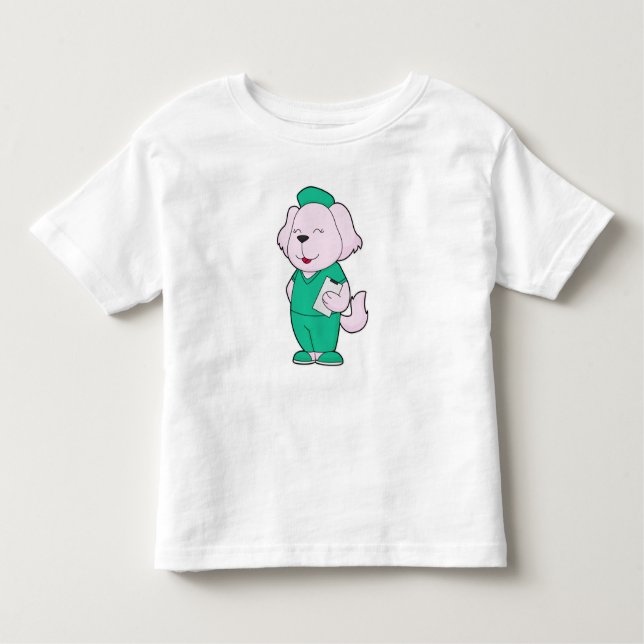 Camiseta Infantil Enfermeira Canina (Frente)