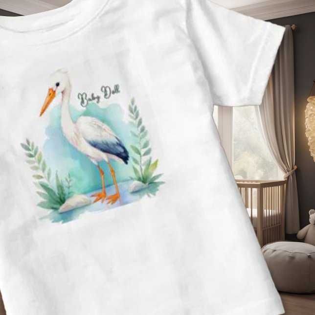 Camiseta Infantil Enfermeiro de Stork personalizável set Baby Doll (Criador carregado)
